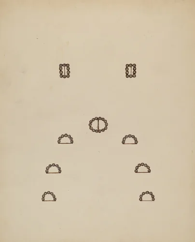 Slides and Buckles by Mary Fitzgerald, index of american design, 1935-1942