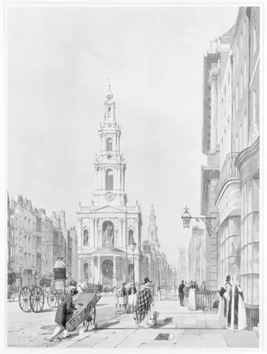 The Strand by Thomas Shotter Boys, print, 1842