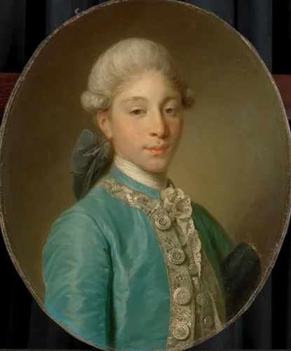 Portrait of the Marquis de Saint-Paul by Jean-Baptiste Greuze, painting, 1760