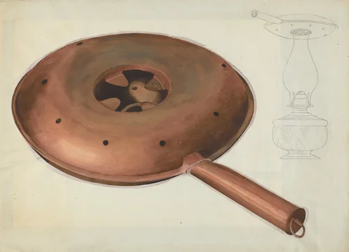 Warming Pan by Beverly Chichester, index of american design, 1936