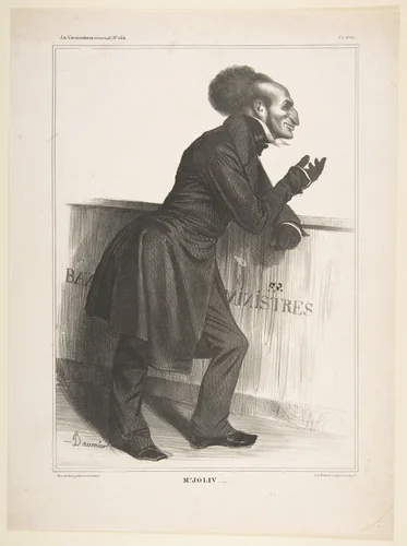Adolphe Jollivet, published in "La Caricature" by Honoré Daumier, print, 1833