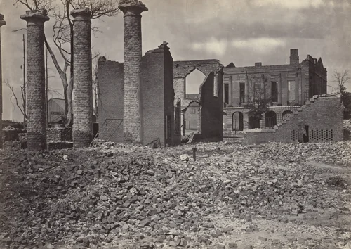 Ruins in Columbia, South Carolina from the album Photographic Views of Sherman's Campaign by George N. Barnard, photograph, 1864