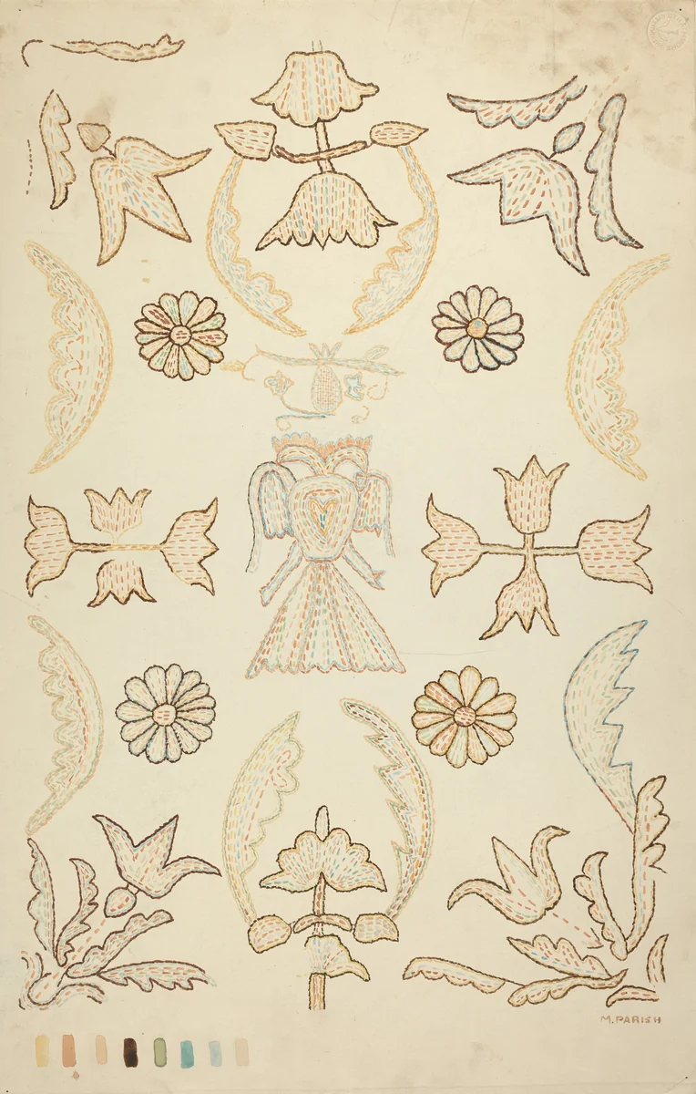 Wall Decoration by Margery Parish, index of american design, 1935-1942