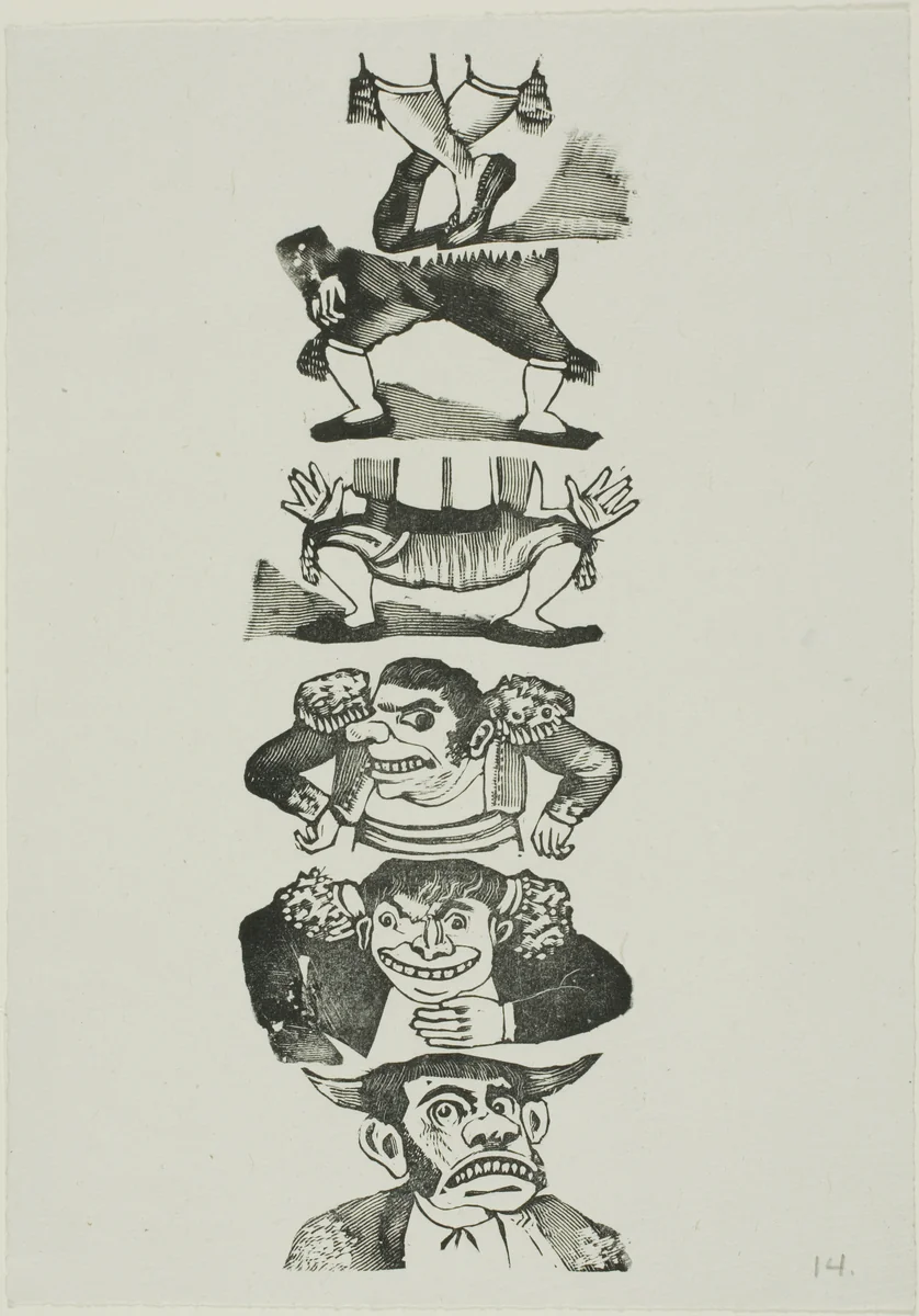 Bullfighters by José Guadalupe Posada, print, 1871-1913