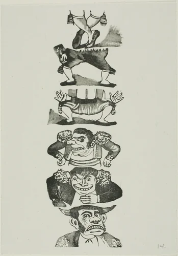 Bullfighters by José Guadalupe Posada, print, 1871-1913
