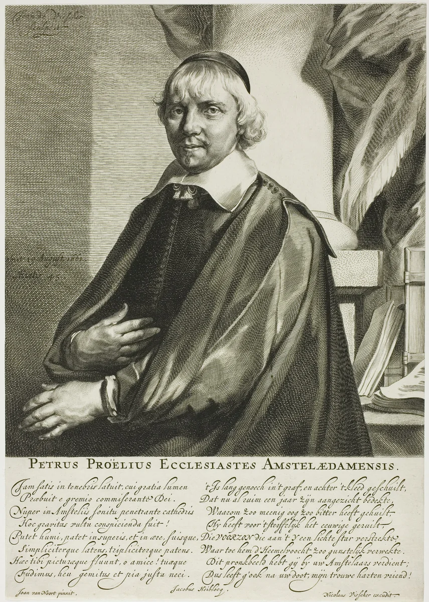 Petrus Proclius by Jan Visscher, print, 1654-1692
