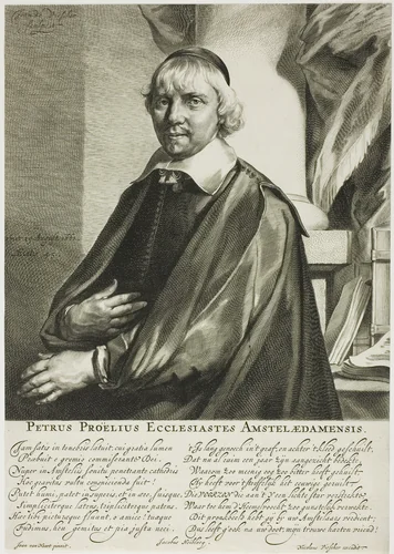Petrus Proclius by Jan Visscher, print, 1654-1692