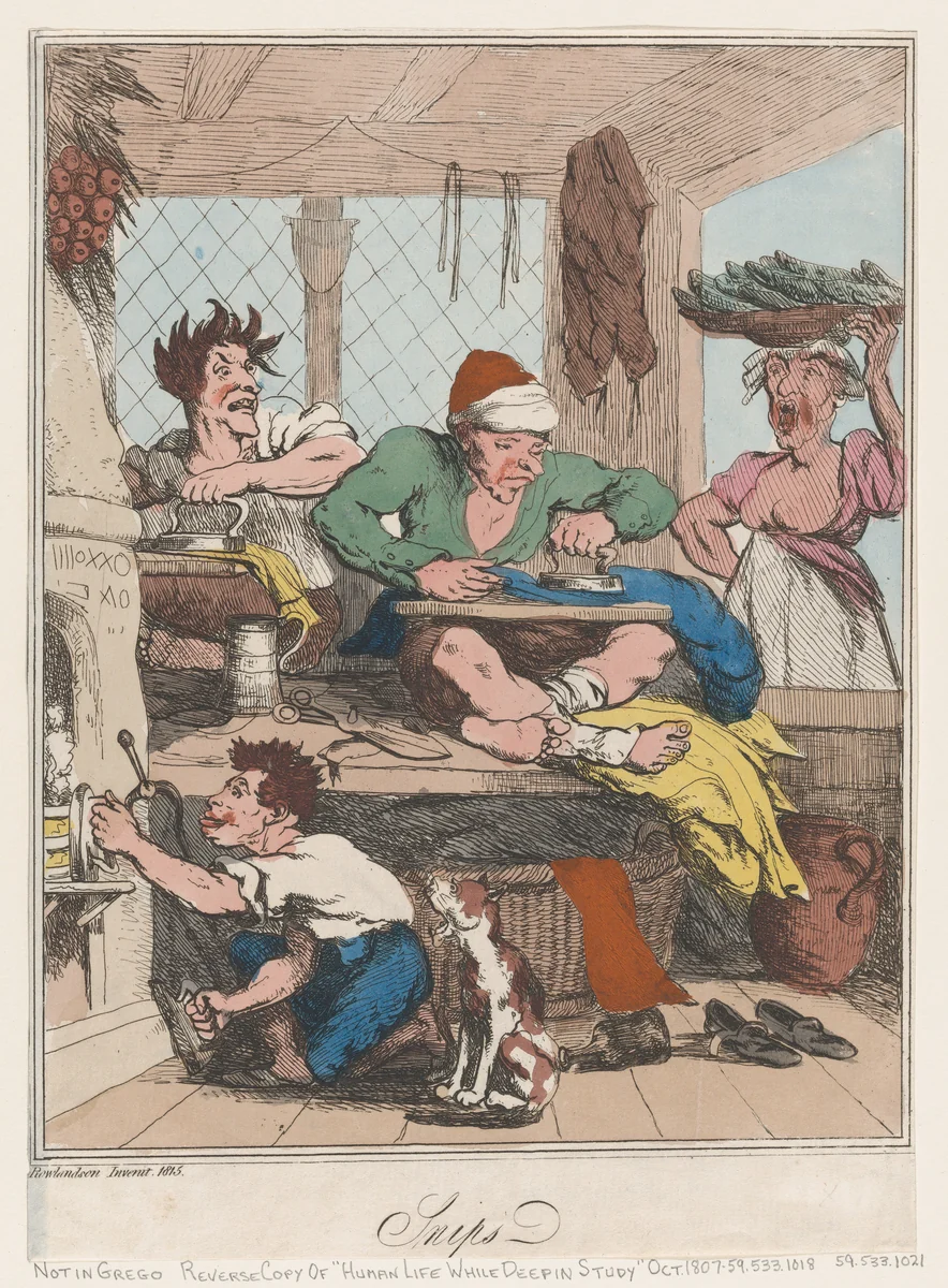 Snips by Thomas Rowlandson, print, 1815