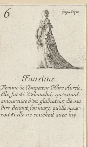 Faustina de Jongere by Stefano della Bella, print, 1620-1664