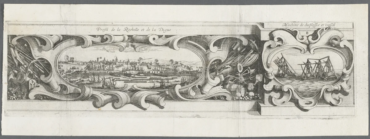 The Siege of La Rochelle: Plate 16 by Abraham Bosse, print, 1628-1630