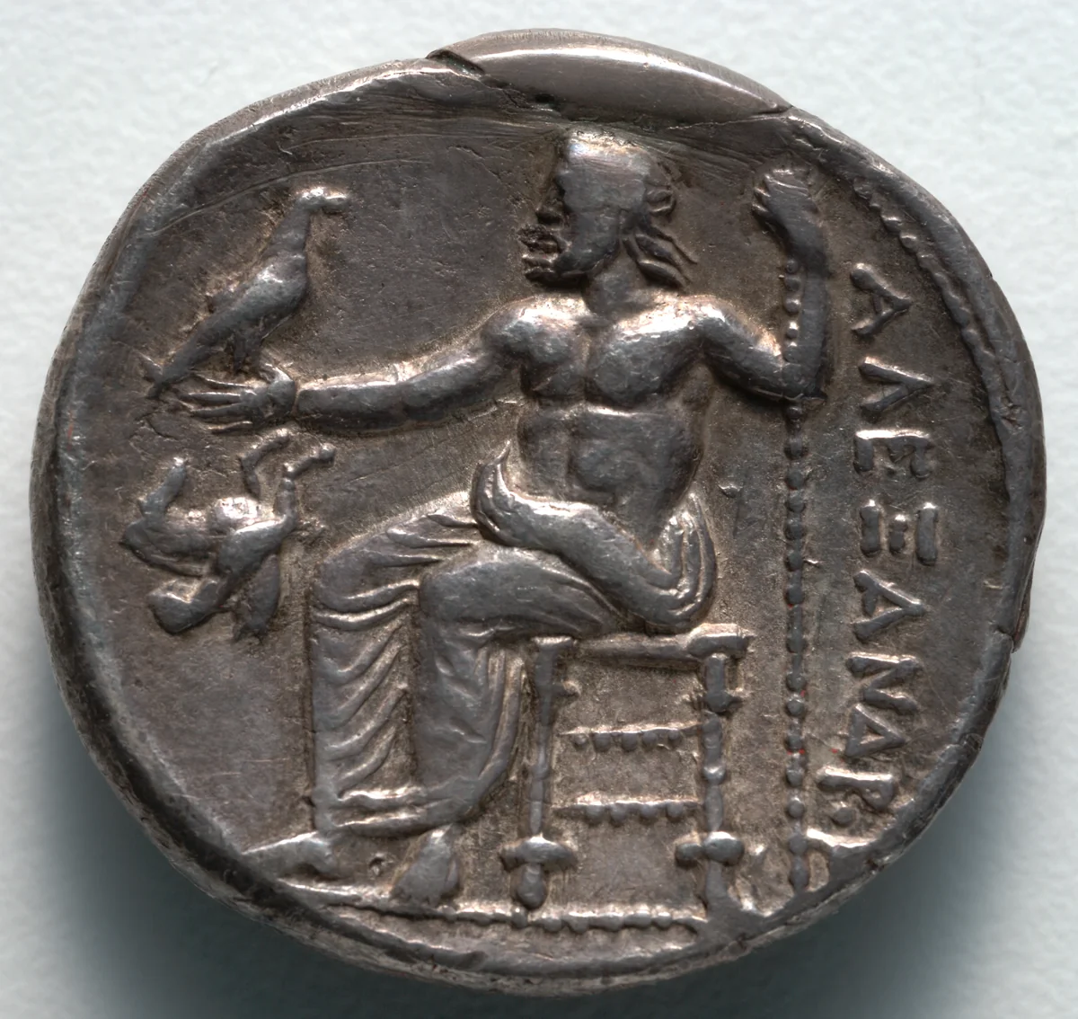Tetradrachm: Zeus (reverse) by Unknown, metalwork, -336--323