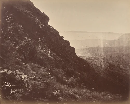 Khyber Side of Sarkai Hill by John Burke, photograph, 1878-1880