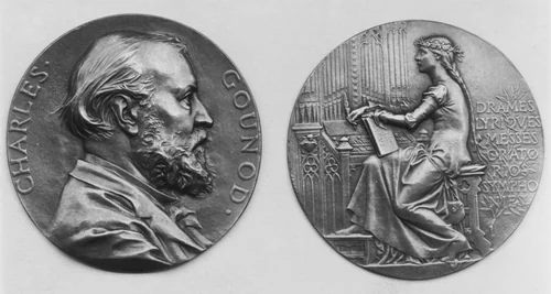 In Honor of Charles Gounod, the Composer by Jules-Clément Chaplain, metalwork, 1800-1899