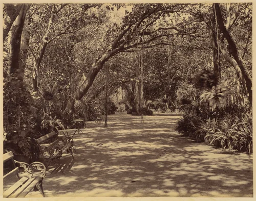 Sookh-Vilas Palace Garden by Lala Deen Dayal, photograph, 1880-1890