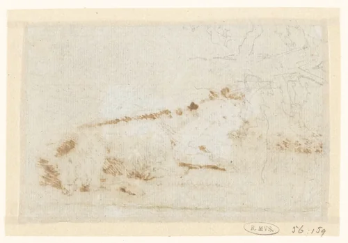 Schets van een boom by David de Sandoz-Rollin, drawing, 1750-1809