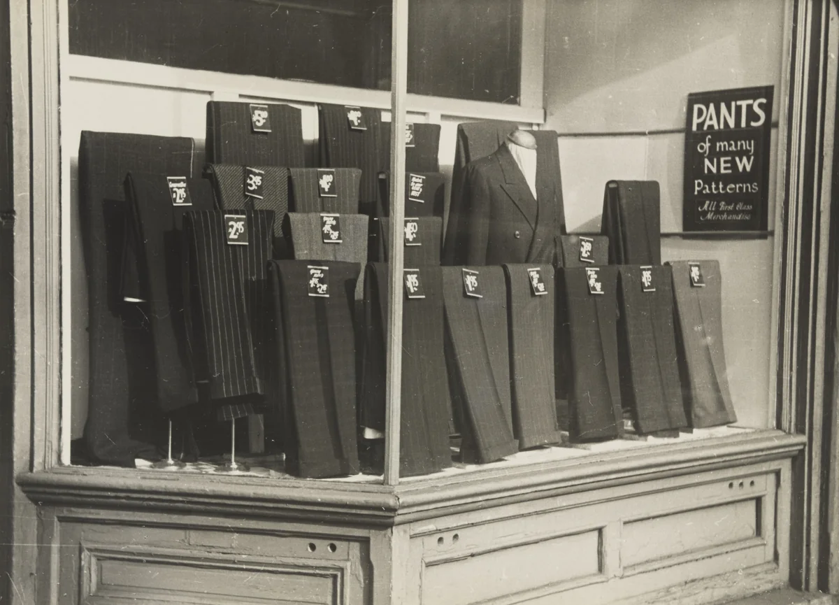 Pants by Luke Swank, photograph, 1930