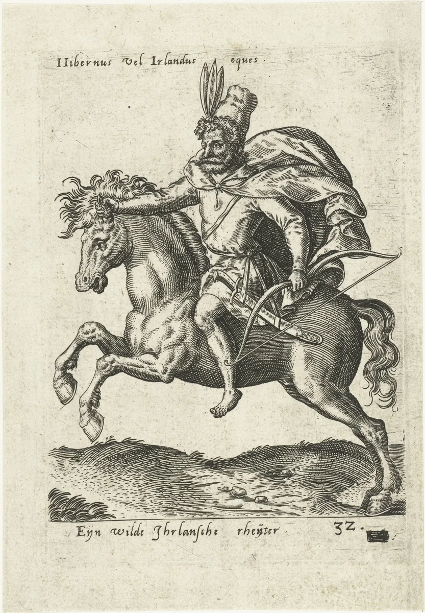 Ierse ruiter by Unknown, print, 1577