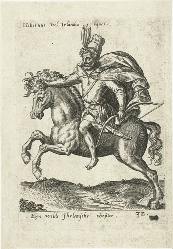 Ierse ruiter by Unknown, print, 1577