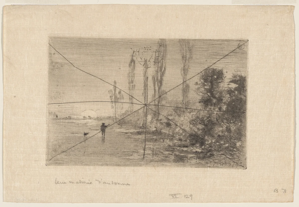 Une Matinèe d'Automne by Félix-Hilaire Buhot, print, 1875