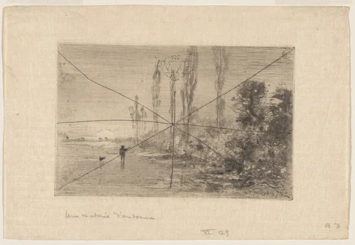 Une Matinèe d'Automne by Félix-Hilaire Buhot, print, 1875