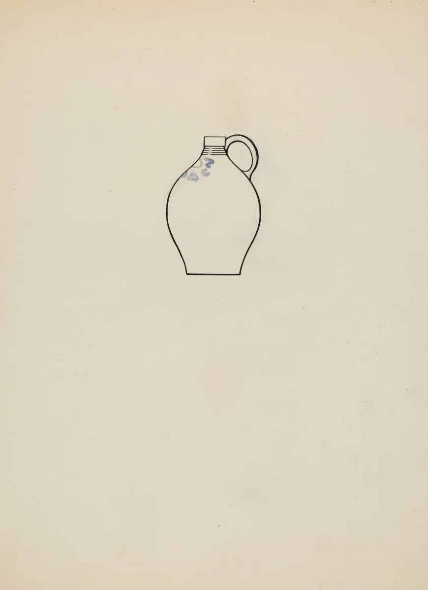 Jug by Charles Caseau, index of american design, 1937