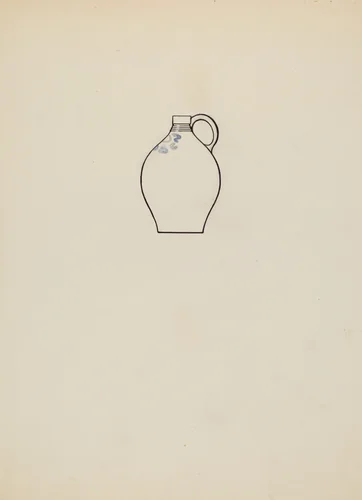 Jug by Charles Caseau, index of american design, 1937