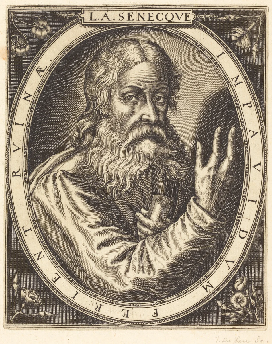 Seneca by Thomas de Leu, print, 1560-1620