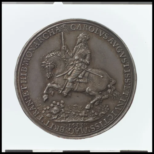 Return of Charles I to London after the Coronation at Edinburgh by Nicholas Briot, metalwork, 1633