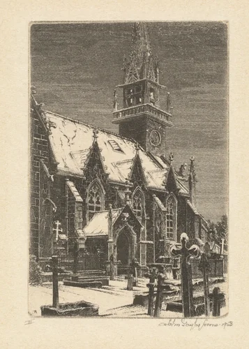 Black and White, Trébrivan by John Taylor Arms, print, 1953