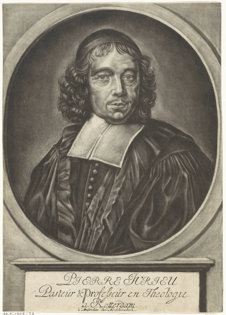Portret van Pierre Jurieu by anonymous, print, 1667-1714