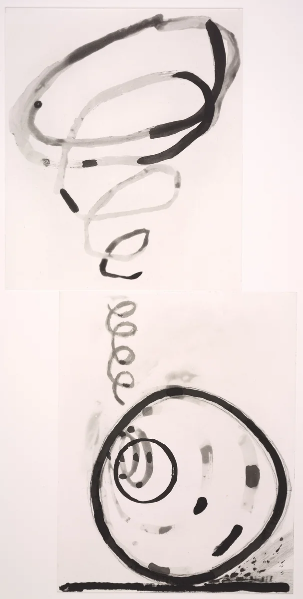 Untitled (Double Spiral) by Al Taylor, print, 1988