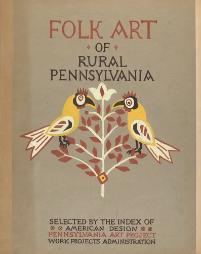 Study for Portfolio Cover: "Folk Art of Rural Pennsylvania" by American 20th Century, index of american design, 1935-1942