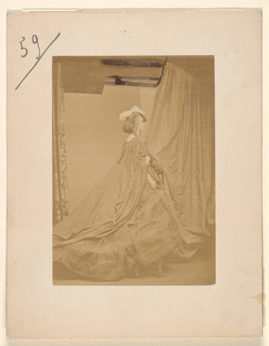Le chapeau à plume (autre) by Pierre-Louis Pierson, photograph, 1860-1869