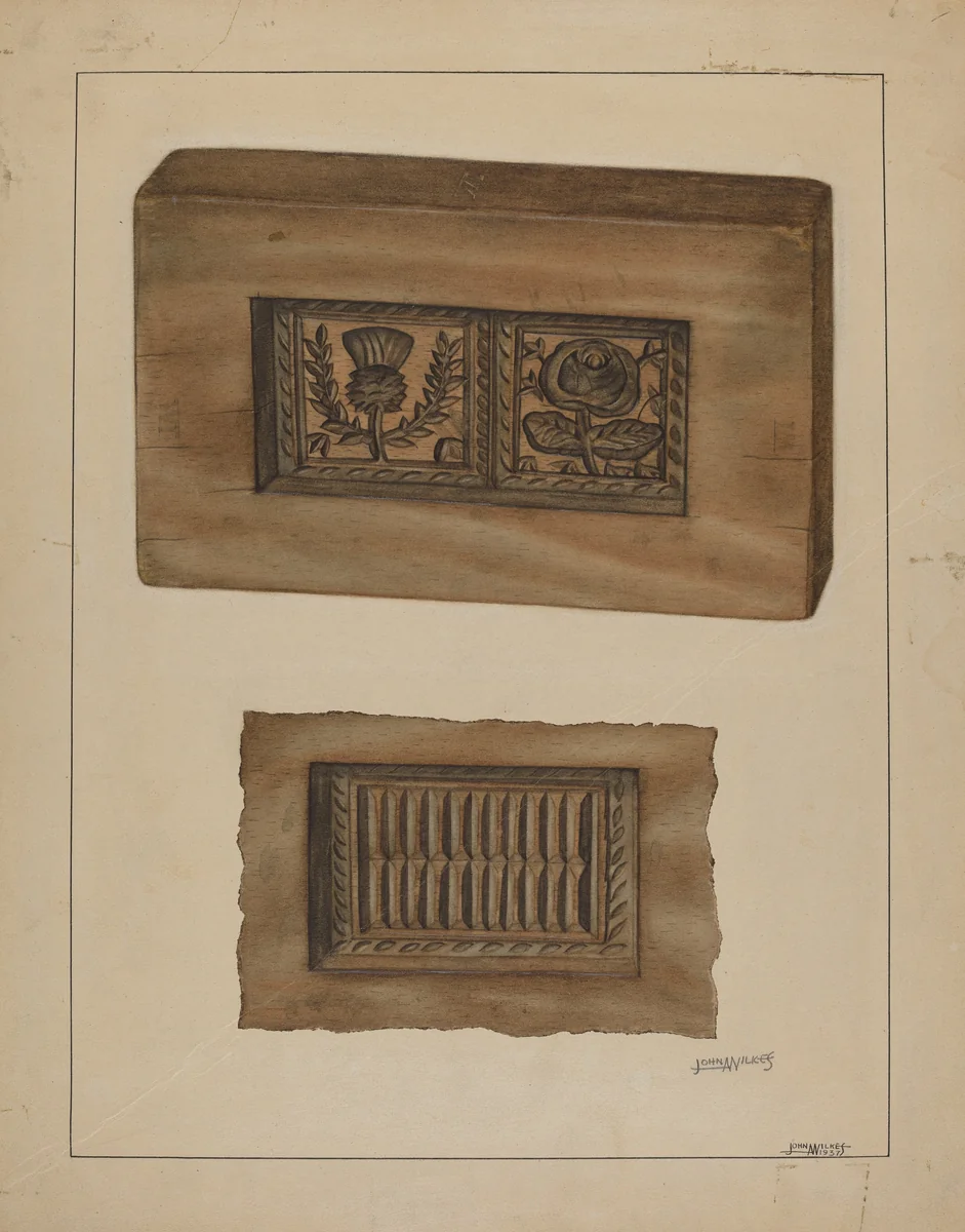 Mold by John Wilkes, index of american design, 1937