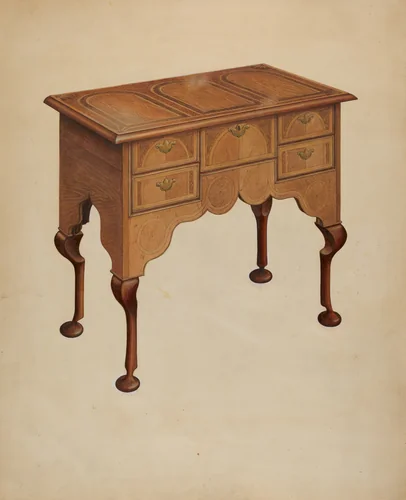 Lowboy by Isidore Sovensky, index of american design, 1938