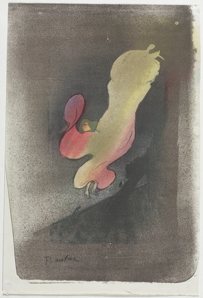 Miss Loïe Fuller by Henri de Toulouse-Lautrec, print, 1893