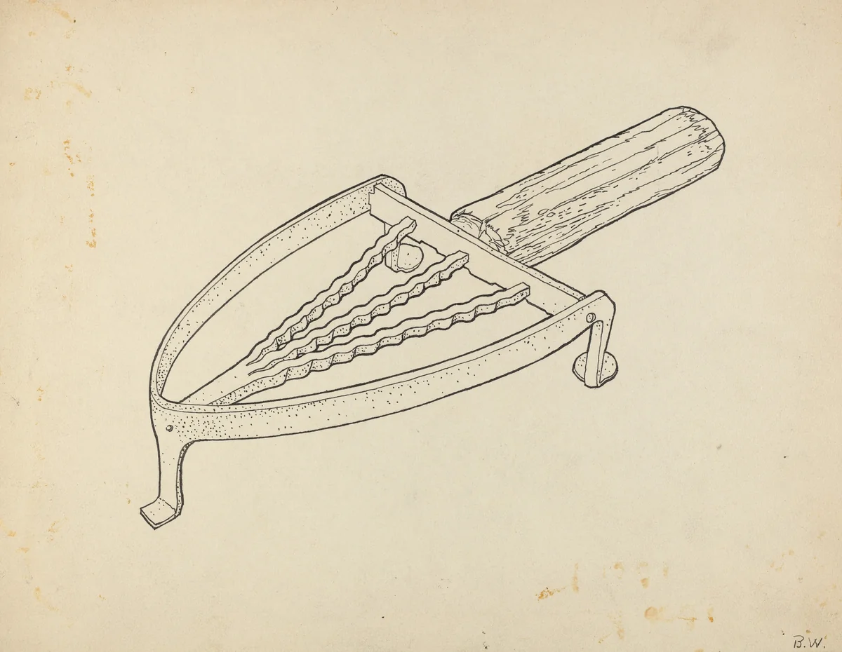 Flatiron Holder by Bernard Westmacott, index of american design, 1939