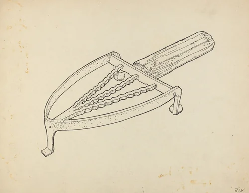 Flatiron Holder by Bernard Westmacott, index of american design, 1939