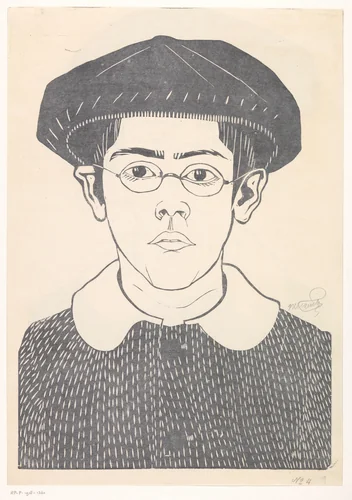 Mijn zoon (Jaap Jessurun de Mesquita) by Samuel Jessurun de Mesquita, print, 1915