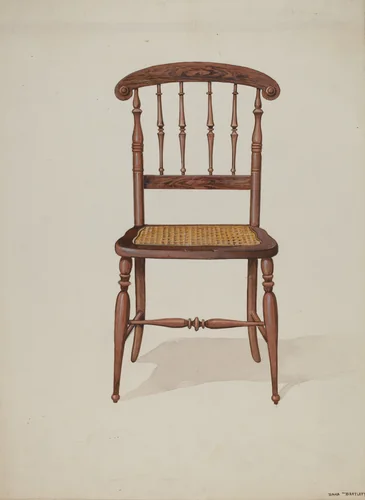 Windsor Chair by Dana Bartlett, index of american design, 1936
