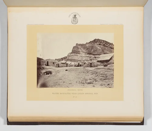 Water Rhyolites, Near Logan Springs, Nevada by Timothy O'Sullivan, photograph, 1871