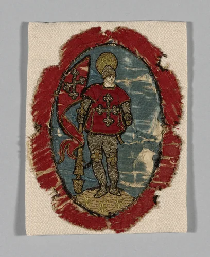 Medallion by Italy, textile, 1601-1700