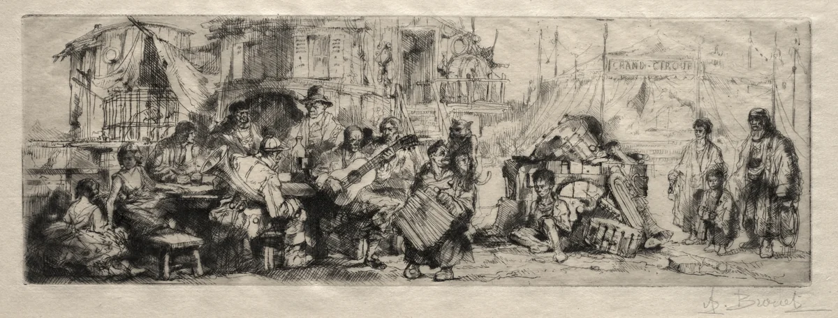 Cirque Ambulant by Auguste Brouet, print, 1890-1925
