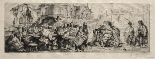 Cirque Ambulant by Auguste Brouet, print, 1890-1925