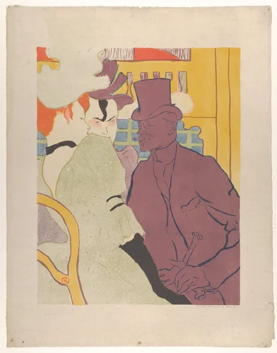 The Englishman at the Moulin Rouge by Henri de Toulouse-Lautrec, print, 1892