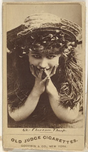 Florence Thorp, from the Actors and Actresses series (N171) for Old Judge Cigarettes by Goodwin & Company, photograph, 1886-1890