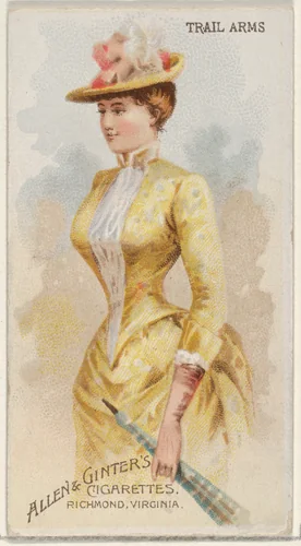 Trail Arms, from the Parasol Drills series (N18) for Allen & Ginter Cigarettes Brands by Allen & Ginter, print, 1888