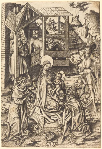 The Adoration of the Magi by Master E. S., print, 1430-1510
