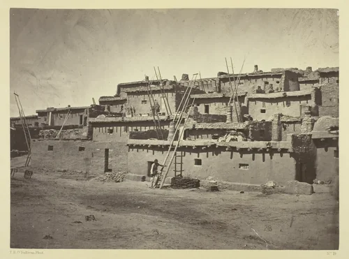Section of the South Side of Zuni Pueblo, N.M. by Timothy O'Sullivan, photograph, 1873