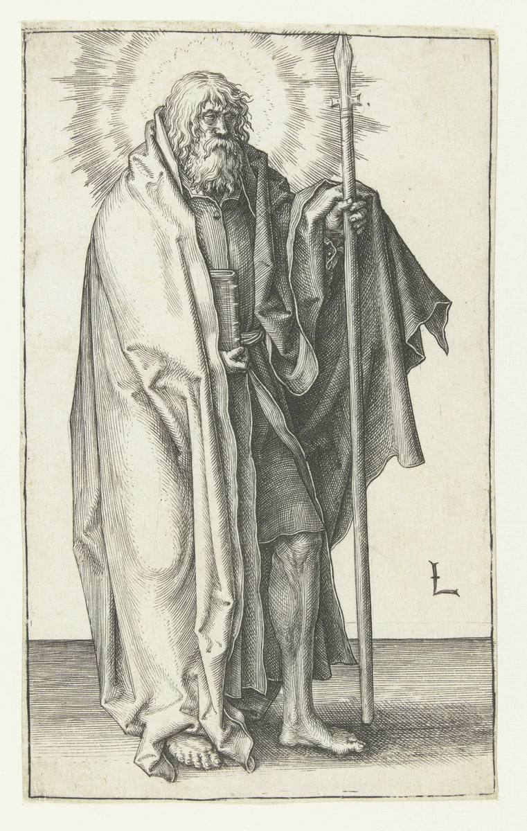 De apostel Thomas by Unknown, print, 1508-1512